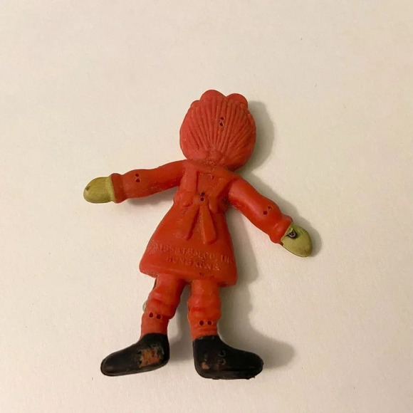 Vintage 1968 Raggedy Ann Doll Mini Rubber  Doll 2.25 Inch Toy Figure Hong Kong - Picture 3 of 11
